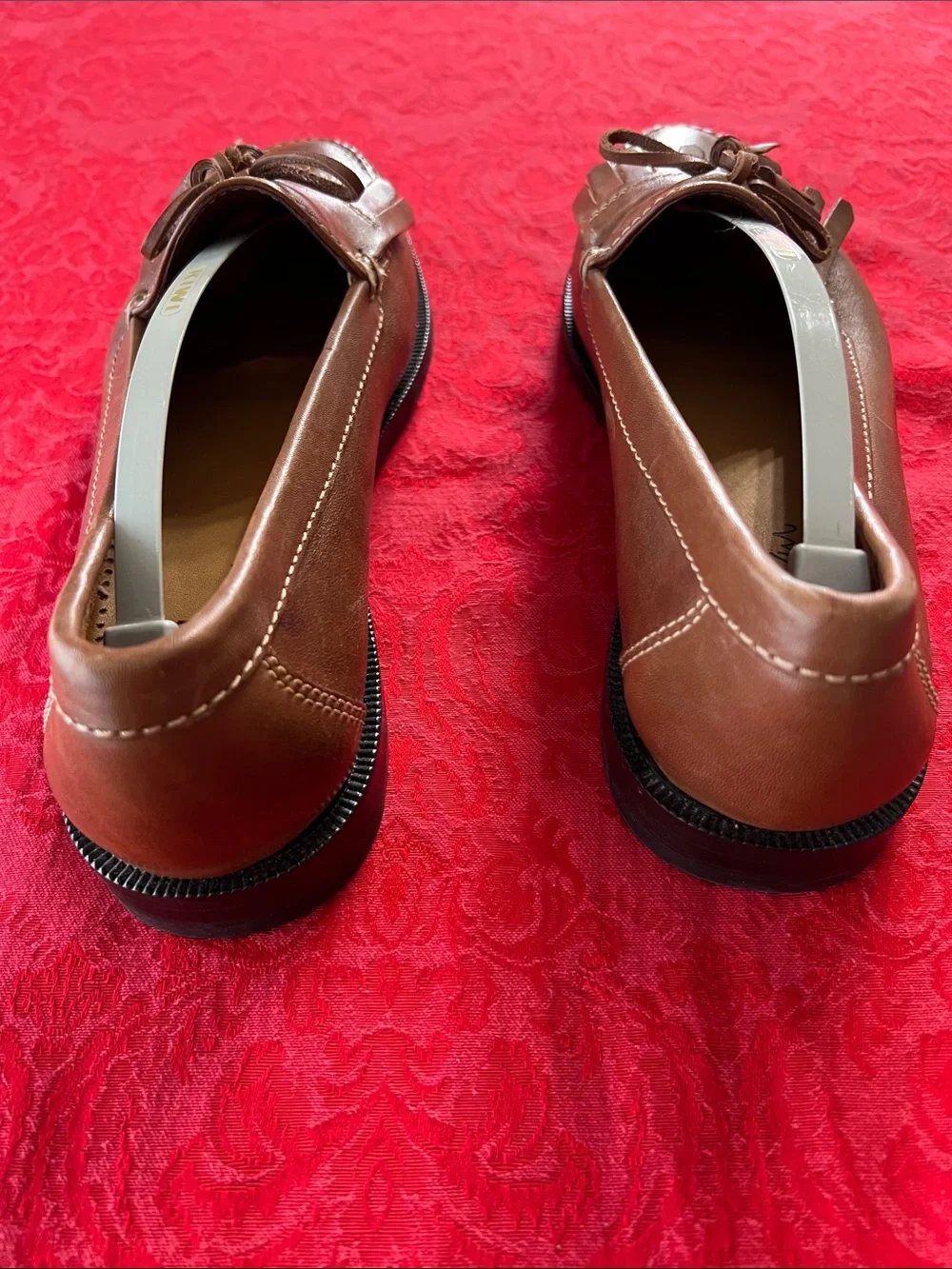 Cole Haan Men’s 10.5M Brown Leather Kiltie Tassel Loafers Moccasins